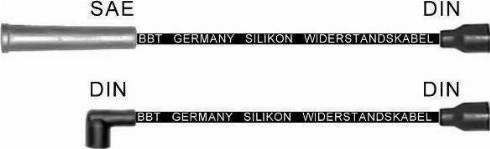 BBT ZK1693 - Комплект проводов зажигания autosila-amz.com