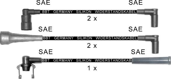 BBT ZK1580 - Комплект проводов зажигания autosila-amz.com