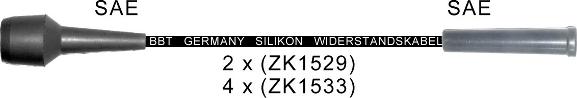 BBT ZK1533 - Комплект проводов зажигания autosila-amz.com