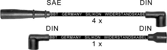 BBT ZK1623 - Комплект проводов зажигания autosila-amz.com