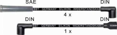 BBT ZK1209 - Комплект проводов зажигания autosila-amz.com