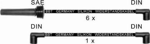 BBT ZK1206 - Комплект проводов зажигания autosila-amz.com