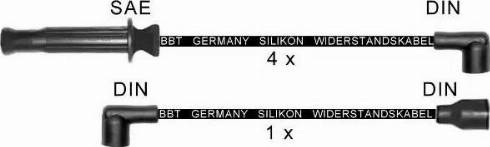 BBT ZK1221 - Комплект проводов зажигания autosila-amz.com