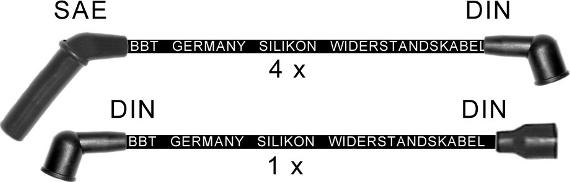 BBT ZK1795 - Комплект проводов зажигания autosila-amz.com