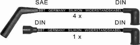 BBT ZK1788 - Комплект проводов зажигания autosila-amz.com