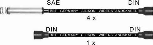 BBT ZK784 - Комплект проводов зажигания autosila-amz.com