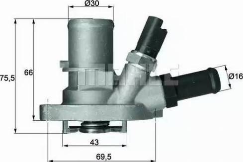 Behr TI 149 88 - Термостат охлаждающей жидкости / корпус autosila-amz.com