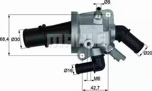 Behr TI 153 88 - Термостат охлаждающей жидкости / корпус autosila-amz.com