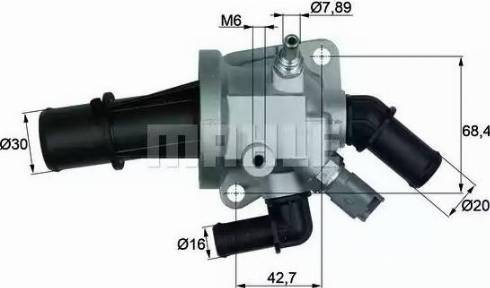 Behr TI 164 88 - Термостат охлаждающей жидкости / корпус autosila-amz.com