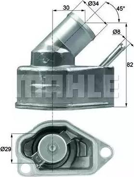 Behr TI 10 92 - Термостат охлаждающей жидкости / корпус autosila-amz.com