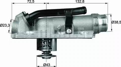 Behr TM 7 105 - Термостат охлаждающей жидкости / корпус autosila-amz.com