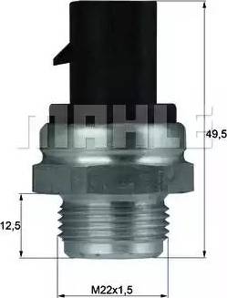 Behr TSW 12D - Термовыключатель, вентилятор радиатора / кондиционера autosila-amz.com