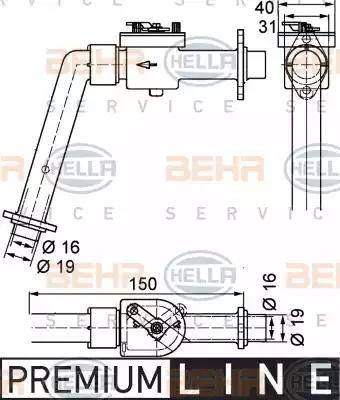 BEHR HELLA Service 9XL 351 328-121 - Регулирующий клапан охлаждающей жидкости autosila-amz.com