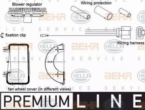 BEHR HELLA Service 5HL 351 320-801 - Регулятор, вентилятор салона autosila-amz.com