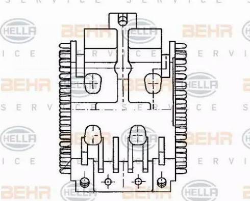 BEHR HELLA Service 5HL 351 321-041 - Регулятор, вентилятор салона autosila-amz.com