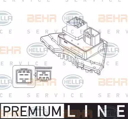 BEHR HELLA Service 5HL 351 321-231 - Регулятор, вентилятор салона autosila-amz.com