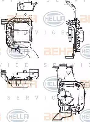 BEHR HELLA Service 6NW 351 344-031 - Регулировочный элемент, смесительный клапан autosila-amz.com