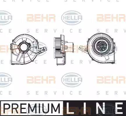 BEHR HELLA Service 8EW 009 157-111 - Вентилятор салона autosila-amz.com