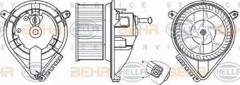 BEHR HELLA Service 8EW 351 304-021 - Вентилятор салона autosila-amz.com