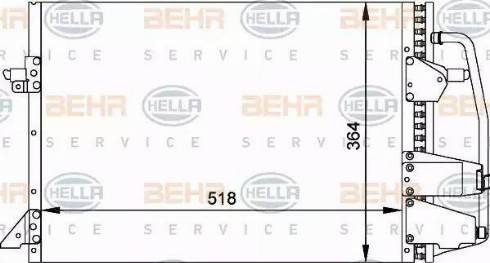 BEHR HELLA Service 8FC 351 035-701 - Конденсатор кондиционера autosila-amz.com