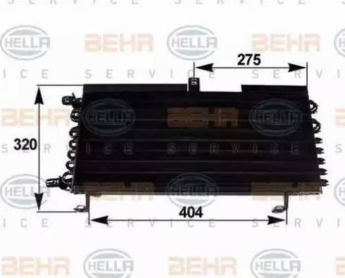 BEHR HELLA Service 8FC 351 038-281 - Конденсатор кондиционера autosila-amz.com