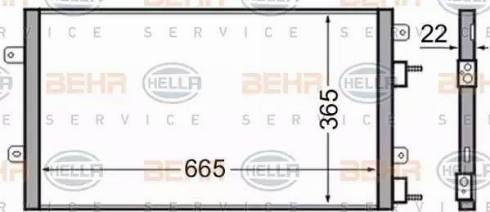 BEHR HELLA Service 8FC 351 305-101 - Конденсатор кондиционера autosila-amz.com