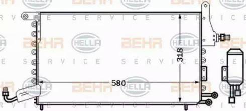 BEHR HELLA Service 8FC 351 301-541 - Конденсатор кондиционера autosila-amz.com