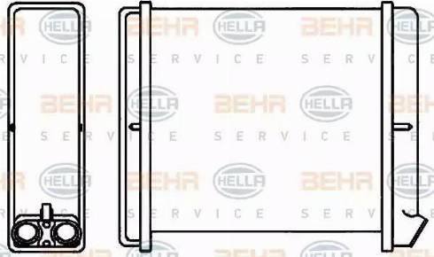 BEHR HELLA Service 8FH 351 313-671 - Теплообменник, отопление салона autosila-amz.com