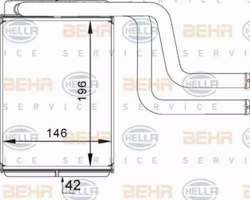 BEHR HELLA Service 8FH 351 313-161 - Теплообменник, отопление салона autosila-amz.com