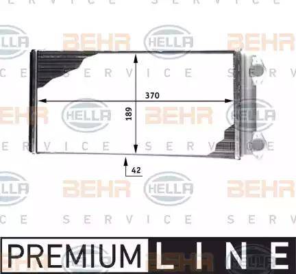 BEHR HELLA Service 8FH 351 312-491 - Теплообменник, отопление салона autosila-amz.com