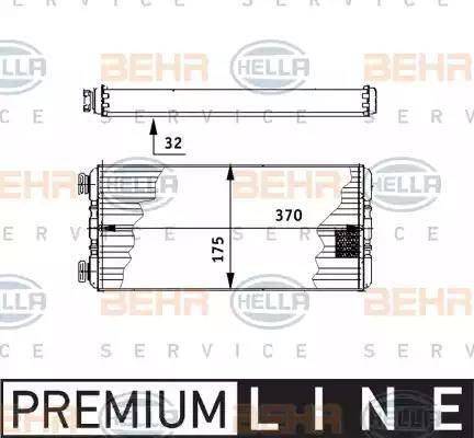 BEHR HELLA Service 8FH 351 312-571 - Теплообменник, отопление салона autosila-amz.com