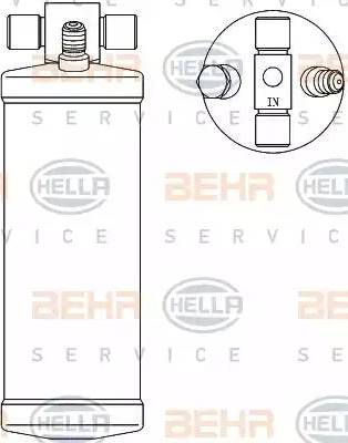 BEHR HELLA Service 8FT 351 192-551 - Осушитель, кондиционер autosila-amz.com