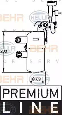 BEHR HELLA Service 8FT 351 335-111 - Осушитель, кондиционер autosila-amz.com