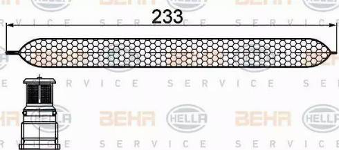 BEHR HELLA Service 8FT 351 200-251 - Осушитель, кондиционер autosila-amz.com