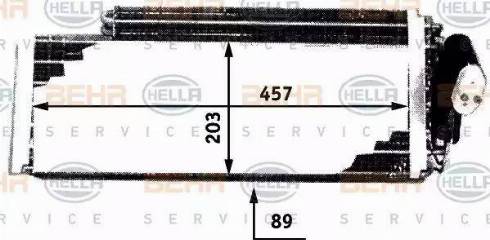 BEHR HELLA Service 8FV 351 210-151 - Испаритель, кондиционер autosila-amz.com