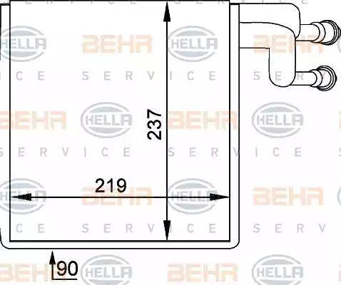 BEHR HELLA Service 8FV 351 211-041 - Испаритель, кондиционер autosila-amz.com