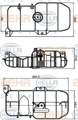 BEHR HELLA Service 8MA 376 731-001 - Компенсационный бак, охлаждающая жидкость autosila-amz.com