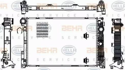 BEHR HELLA Service 8MK 376 756-221 - Радиатор, охлаждение двигателя autosila-amz.com