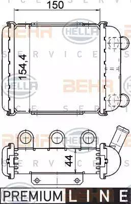 BEHR HELLA Service 8MK 376 765-231 - Радиатор, охлаждение двигателя autosila-amz.com