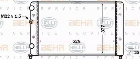 BEHR HELLA Service 8MK 376 704-721 - Радиатор, охлаждение двигателя autosila-amz.com