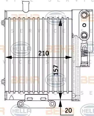 BEHR HELLA Service 8MO 376 729-591 - Масляный радиатор, автоматическая коробка передач autosila-amz.com