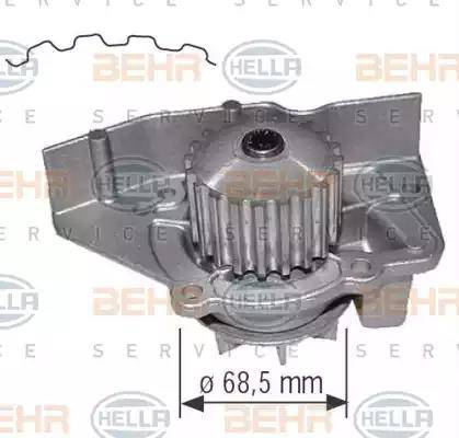 BEHR HELLA Service 8MP 376 801-614 - Водяной насос autosila-amz.com