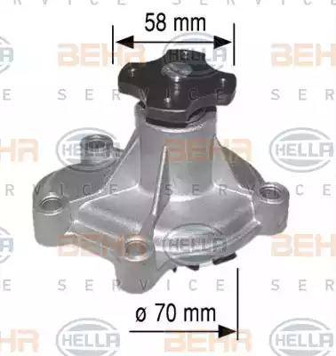 BEHR HELLA Service 8MP 376 802-174 - Водяной насос autosila-amz.com