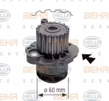 BEHR HELLA Service 8MP 376 810-094 - Водяной насос autosila-amz.com