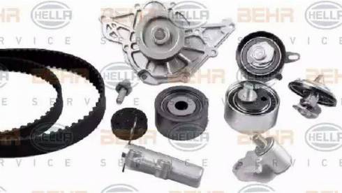 BEHR HELLA Service 8MP 376 877-801 - Водяной насос + комплект зубчатого ремня ГРМ autosila-amz.com