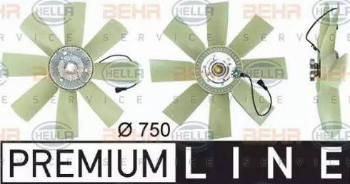 BEHR HELLA Service 8MV 376 731-481 - Вентилятор, охлаждение двигателя autosila-amz.com