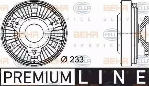 BEHR HELLA Service 8MV 376 729-481 - Сцепление, вентилятор радиатора autosila-amz.com