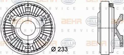 BEHR HELLA Service 8MV 376 728-401 - Сцепление, вентилятор радиатора autosila-amz.com