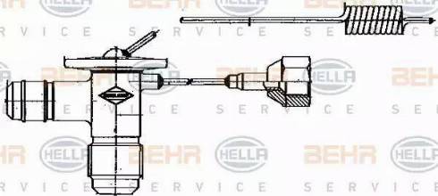 BEHR HELLA Service 8UW 351 235-001 - Расширительный клапан, кондиционер autosila-amz.com