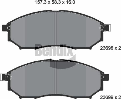 OEMparts D888 - Тормозные колодки, дисковые, комплект autosila-amz.com